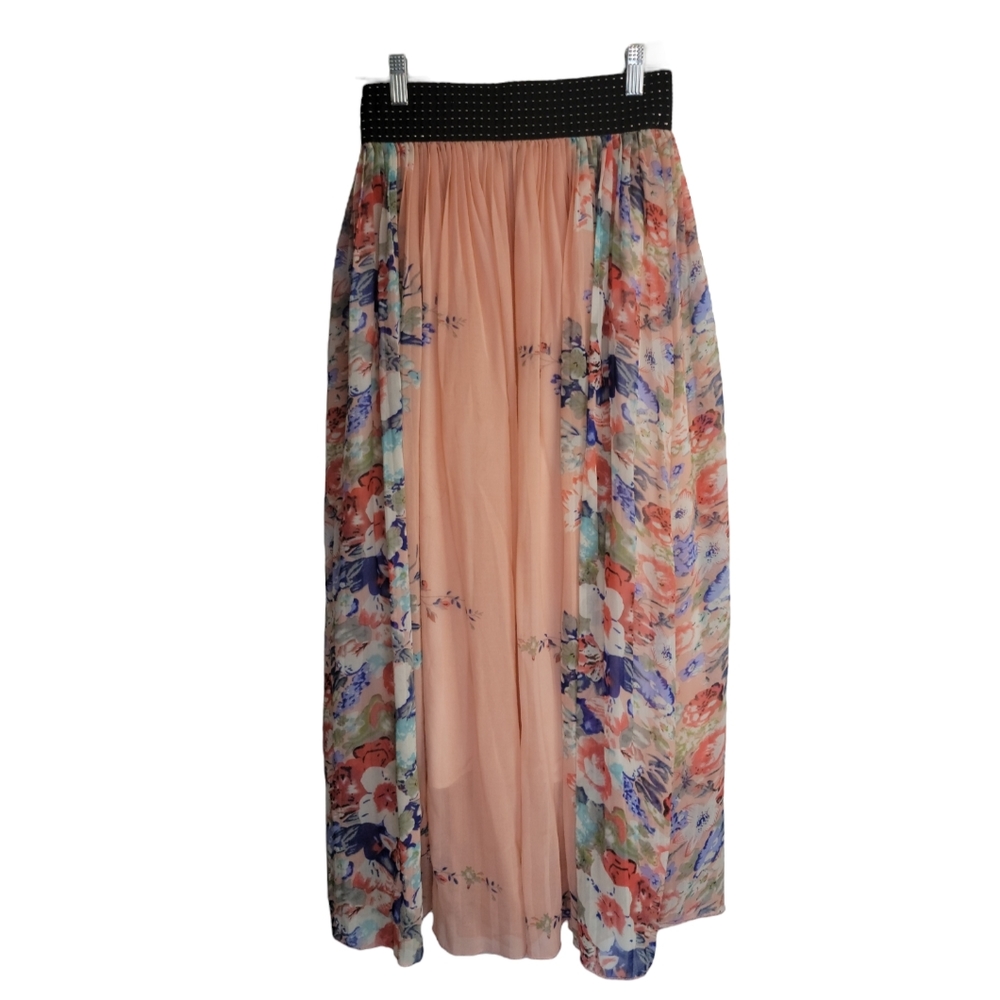 Maxi Chiffon Floral Skirt